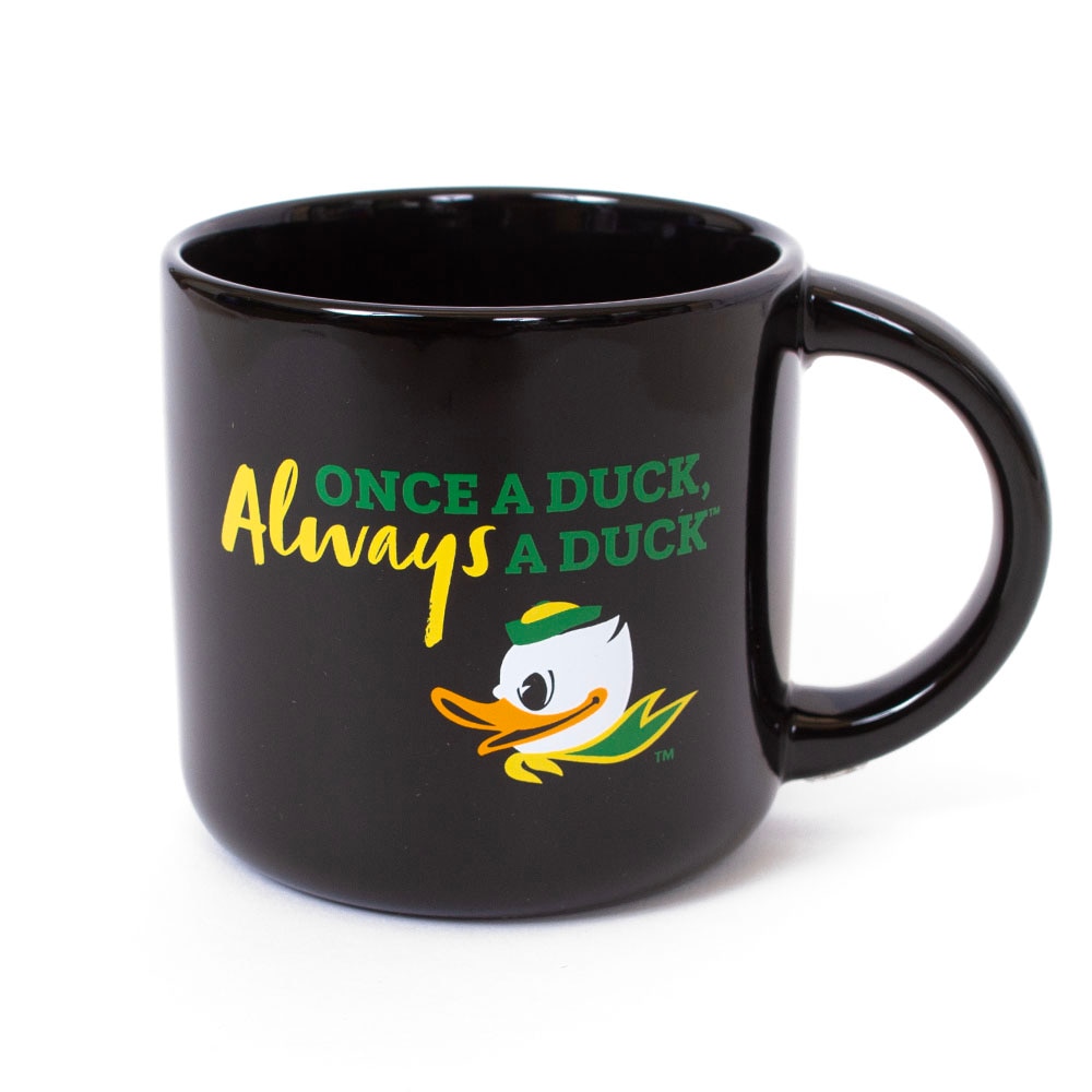 Fighting Duck, Neil, Black, Traditional Mugs, Ceramic, Home & Auto, 14 ounce, Cora, Once A Duck, Always A Duck, 960335